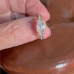 Women’s emerald cut Diamond engagement ring